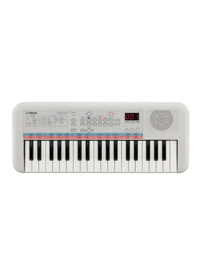 Premium Portable Mini Electronic Keyboard (White, 37 Keys) Beginner Musical Instrument for Kids and Students wswml