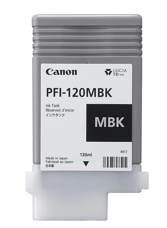 Premium Matte Black Ink Cartridge for Large Format Printers (130 mL) tq8kl