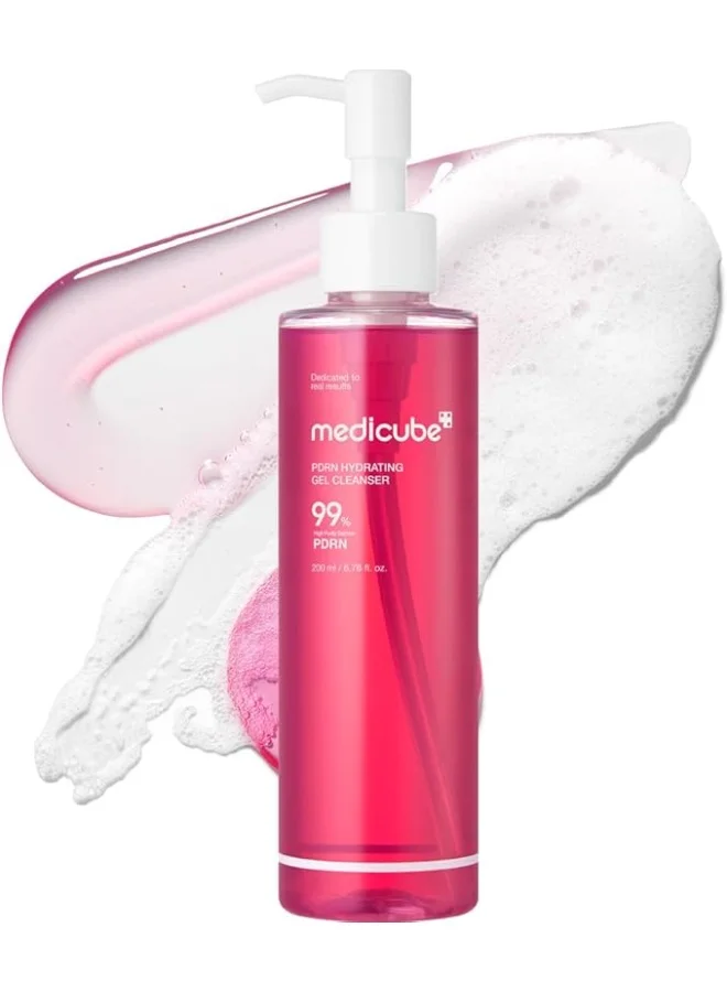 Medicube PDRN Collagen Gel-to-Foam Cleanser, Gentle Low-pH Face Wash for Deep Pore Cleansing & Hydration (200 mL) 0h59v