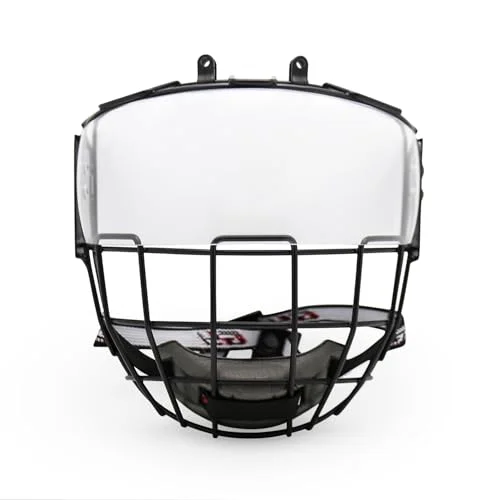 Premium Hockey Helmet Face Shield Cage Protector Impact-Resistant Full-Face Guard (Clear, One Size) 7o41h