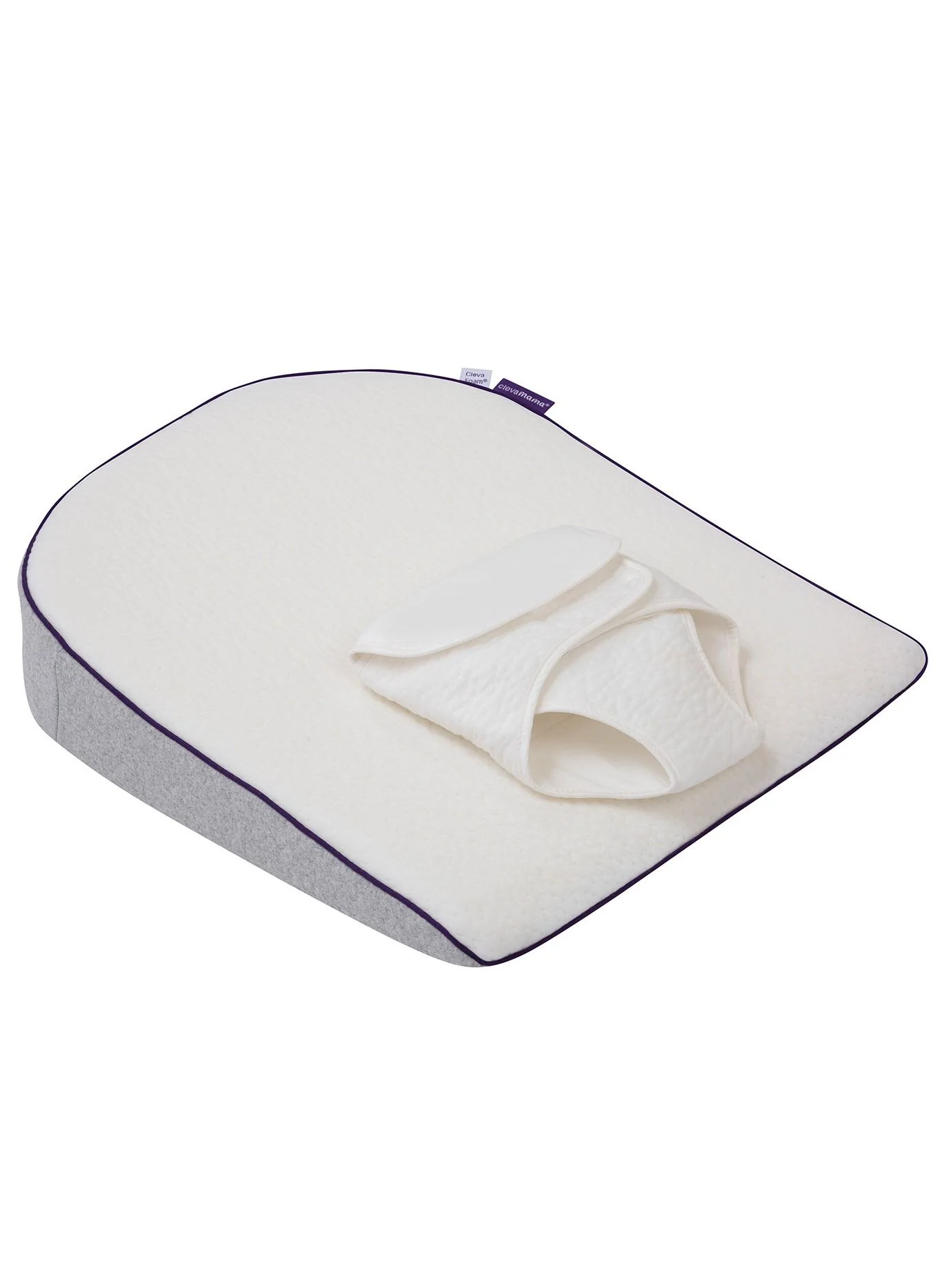 Clevamama Elevated Support Pillow for Infants (Grey, 60 cm x 40 cm) g5fk4