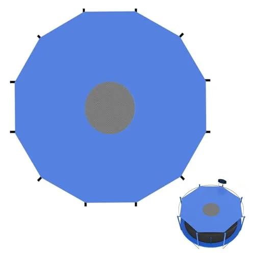 SUOGROLI Trampoline Sun Shade Canopy Waterproof Oxford Fabric Top Cover for Outdoor Backyard Play (10FT) mb4x5