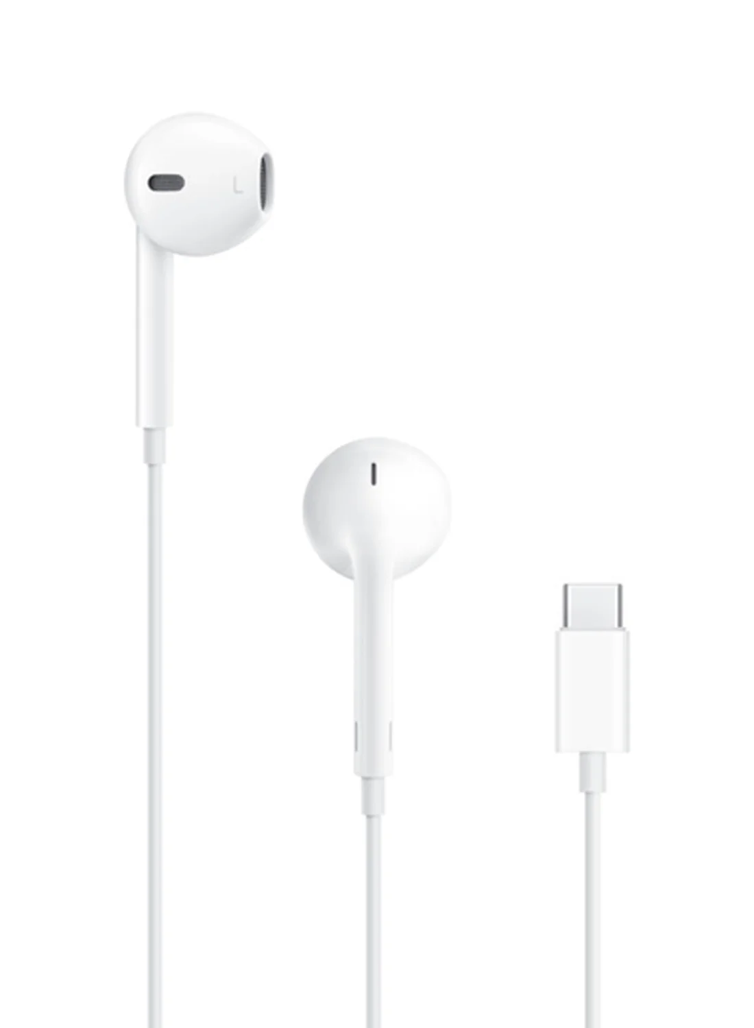 Premium Smart Wired Earphones with USB-C Connector High-Fidelity Audio In-Ear Headphones for Smartphones and Tablets (White, 1 Pair) 8pfek