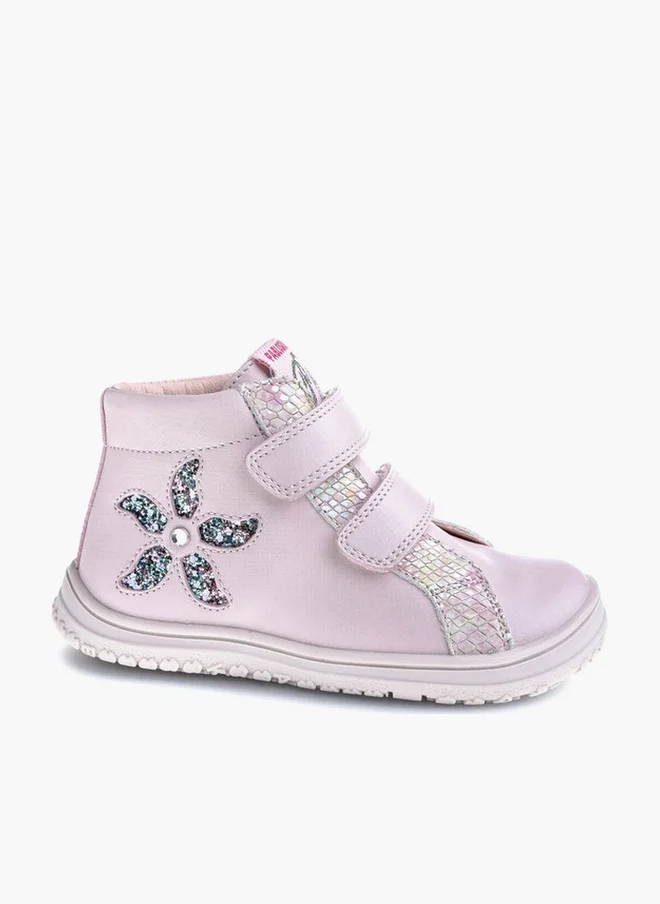 Pablosky Girls High Top Boots Premium Leather Ankle Footwear with Hook and Loop Closure (Size 28) gs0rj