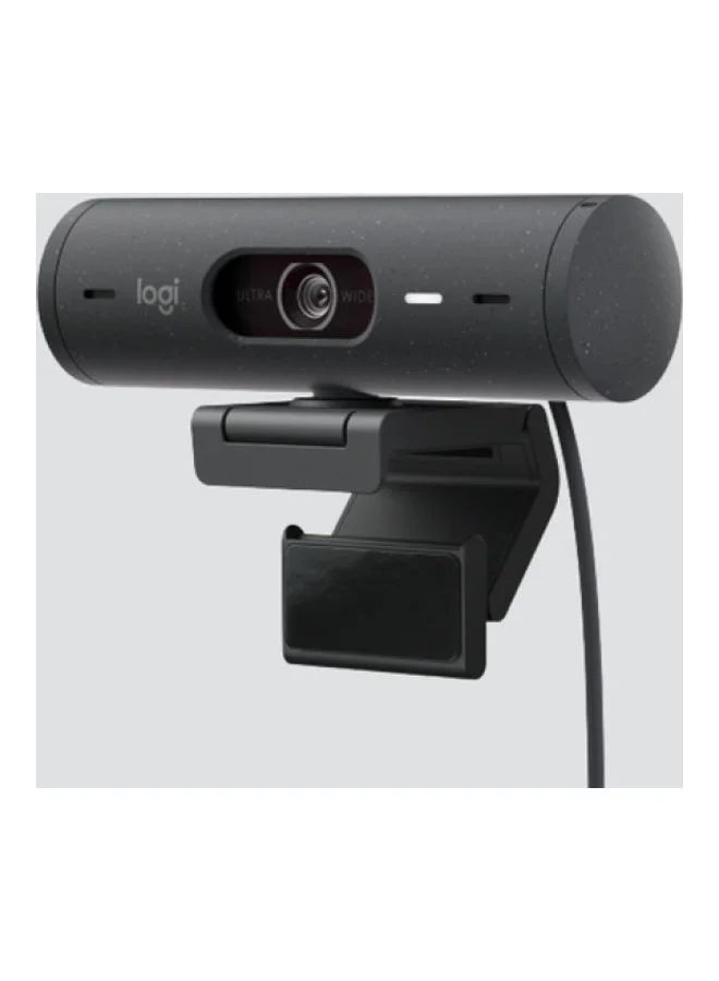 Premium Full HD Webcam with Auto Light Correction and Privacy Cover (Graphite, 1 Unit) n1uaj