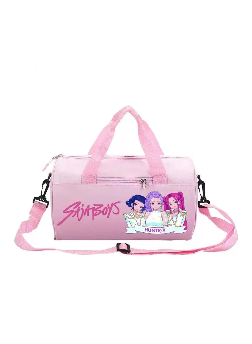 Anime Style Demon Hunter Graphic Tote Bag Premium Canvas Shoulder Bag for Travel and Gym (Multicolor, 40x35cm) v3afk