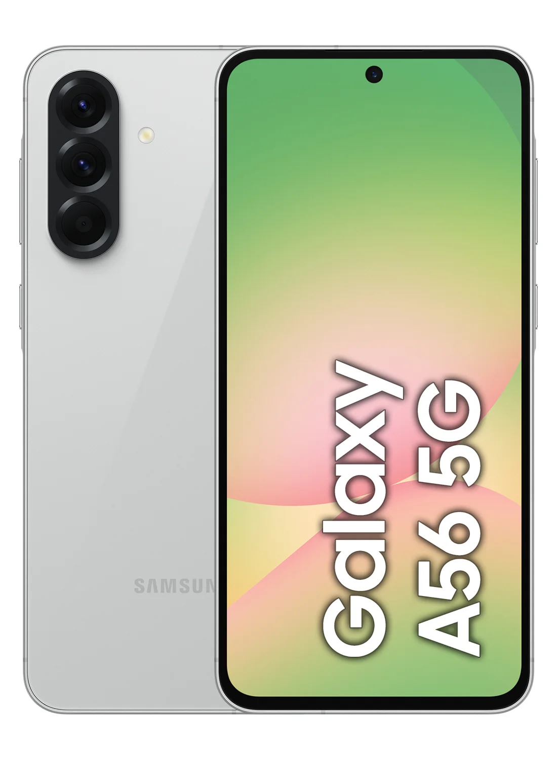 Ultra-HD A56 5G Smartphone Dual SIM 8GB RAM 256GB Storage (Light Gray, 6.7-inch Screen) bnc1i