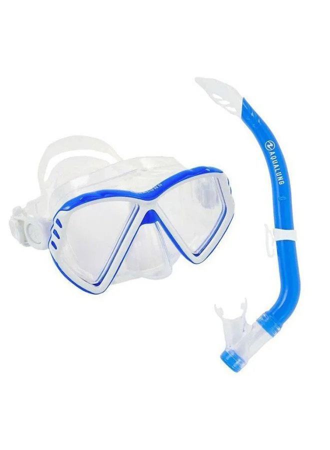 Premium Junior Snorkel Combo Set for Kids Snorkeling and Swimming (Blue, One Size) gxkrf