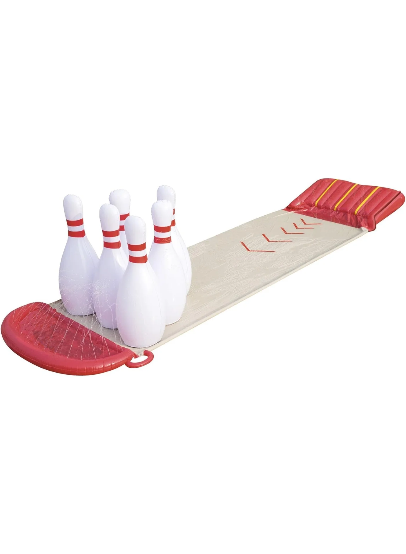 Inflatable Bowling Water Slide Outdoor Backyard Summer Activity Set (549 cm) w7nl1