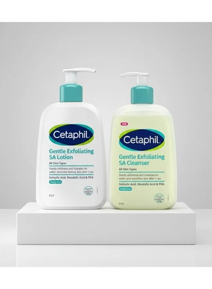 Premium 2-Step Exfoliating Skincare Regimen Set for Oily and Acne-Prone Skin (Foaming Gel Cleanser and Lightweight Lotion, 473 mL) 48fs3