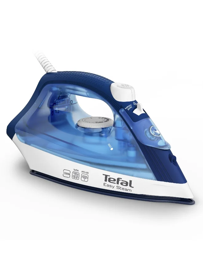 Premium Steam Iron with Non-stick Soleplate and Anti-scale System (Blue, 220 mL, 1200 W) f51vo