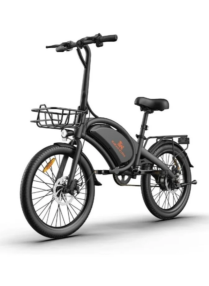 Premium Electric Commuter Bike 400W Motor 45KM/H Speed with Detachable 48V Battery and LCD Display (Black, One Size) lg9dl