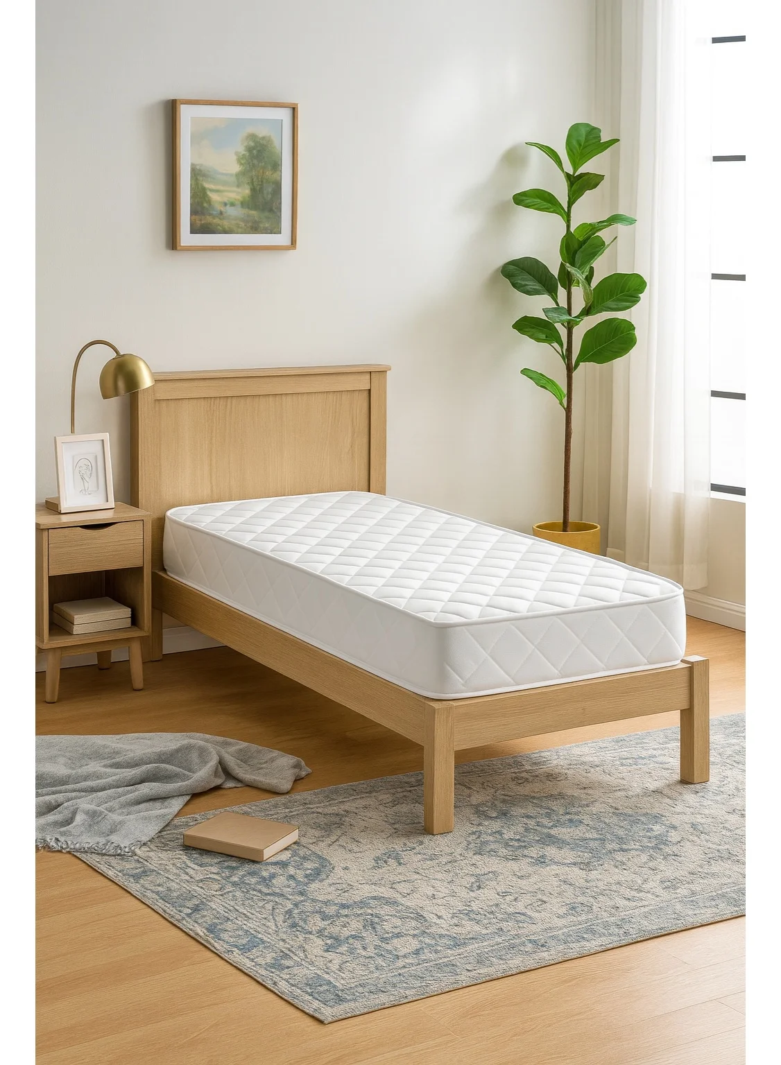 Emirates Living Premium Orthopedic Mattress Single (90 x 190 x 14 cm) Spine-Support Foam for Enhanced Comfort j0g1o