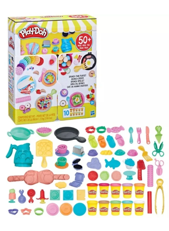Creative Dough Brunch Time Playset (54-Piece Set) for Kids Educational Craft Activity qkuk6