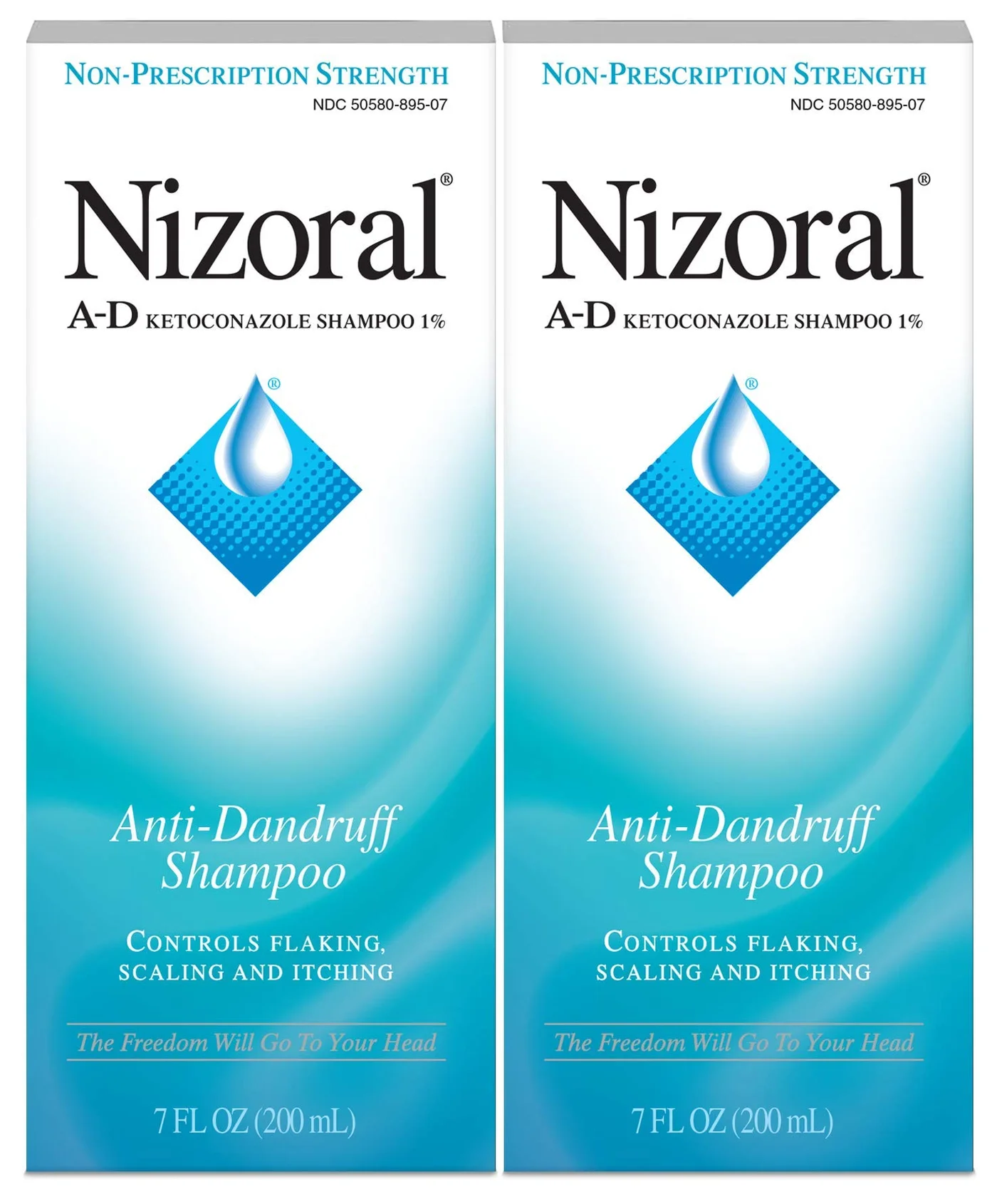 Premium Anti-Dandruff Scalp Care Shampoo for Flake-Free Hair (Blue, 414 mL Pack of 2) 4oucd