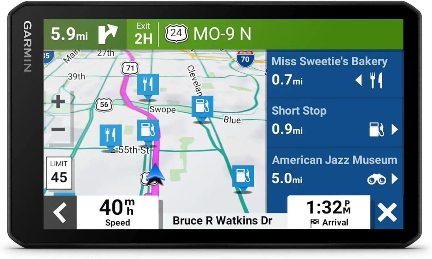 Premium 7-Inch GPS Car Navigator with Integrated Dash Cam and Automatic Incident Detection (17.78 cm) a994f