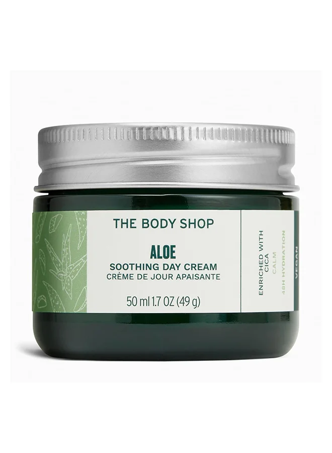 Aloe Soothing Day Cream for Sensitive Skin Lightweight Vegan Moisturizer with Cica and Aloe Vera (50 mL) se3r1