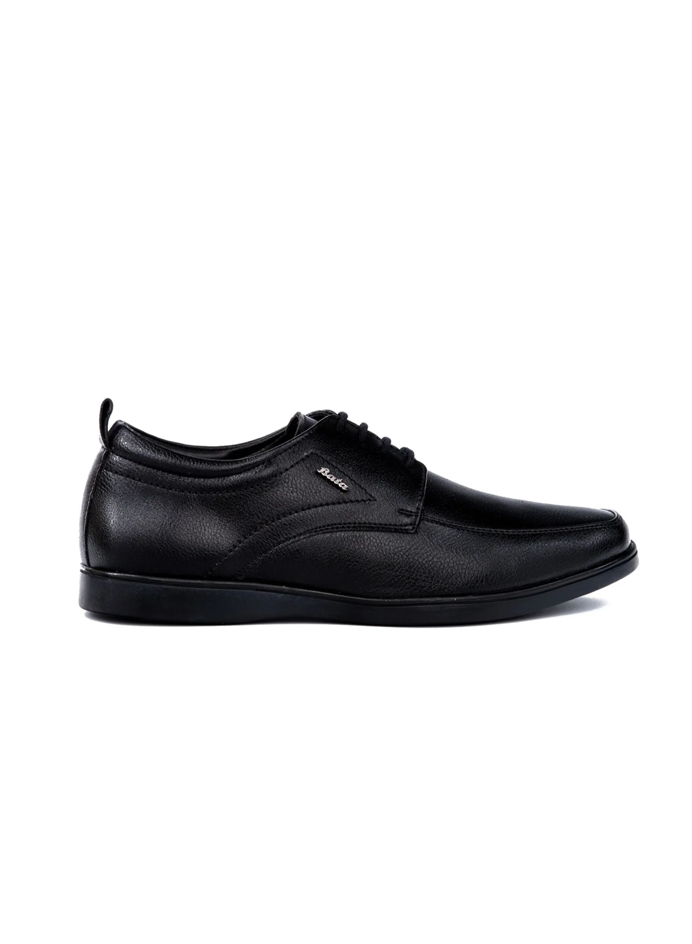 Bata Formal Flat Lace-Up Shoes Premium Leather Style For Men (Black, 42 EU) czvld