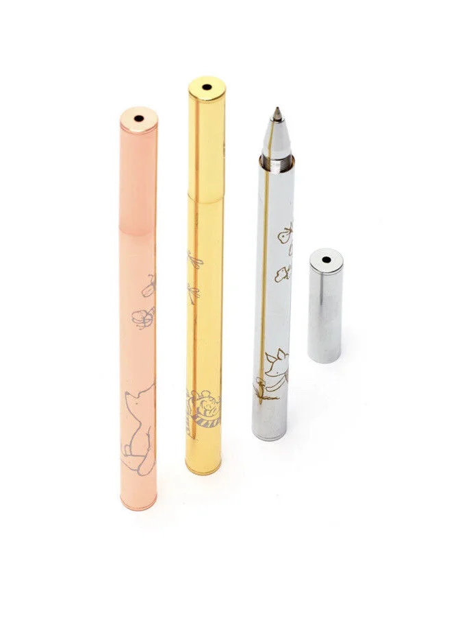 Premium Cartoon Character Gel Ink Pens Set (3 Pieces, Black Ink) 12ge9