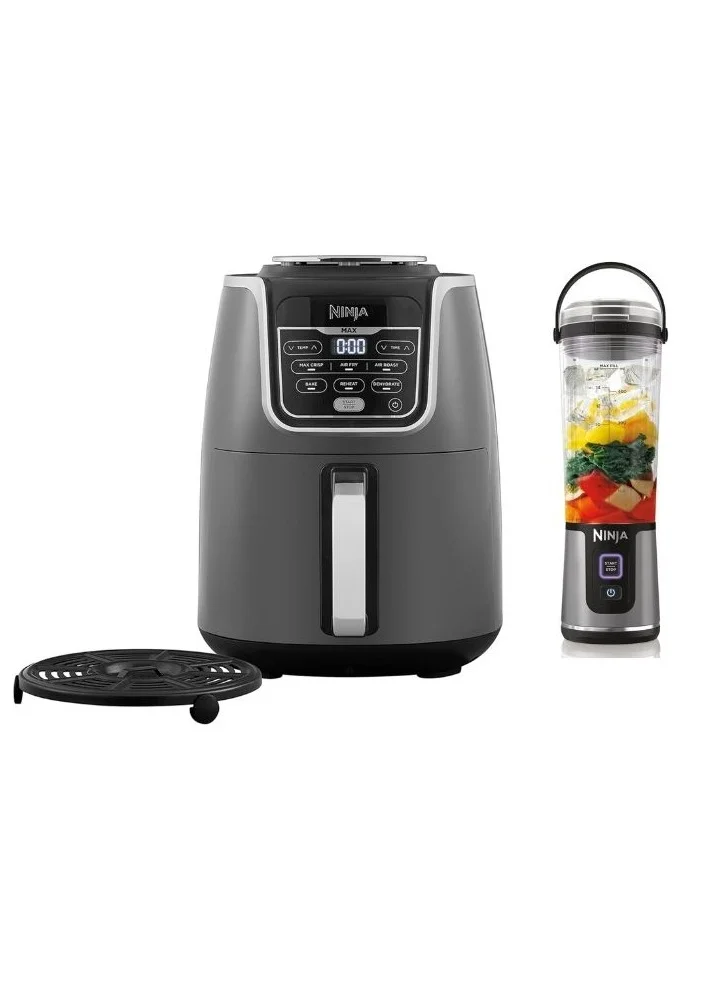 Premium Air Fryer and Portable Blender Kitchen Combo Set (5.2 L, 1750 W, Multicolor) sm0db