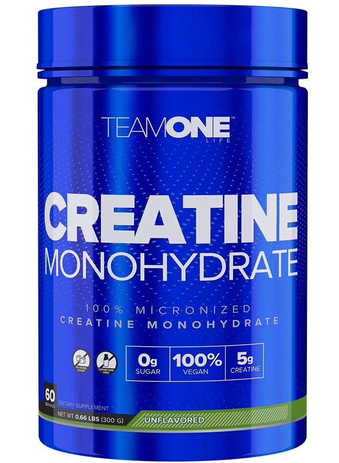 Team One Creatine Monohydrate Powder Premium Vegan Supplement (Unflavored, 60 Servings) fwef5