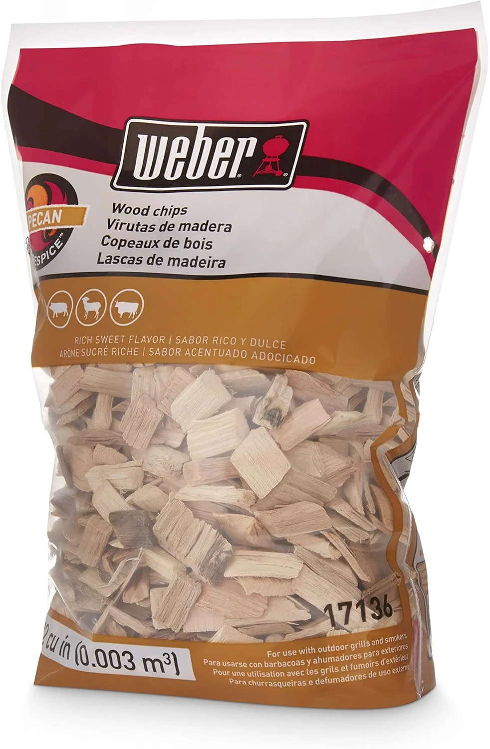 Premium Pecan Wood Smoking Chips for BBQ Grilling and Meat Smoking (Natural Wood, 700g) gi7gj