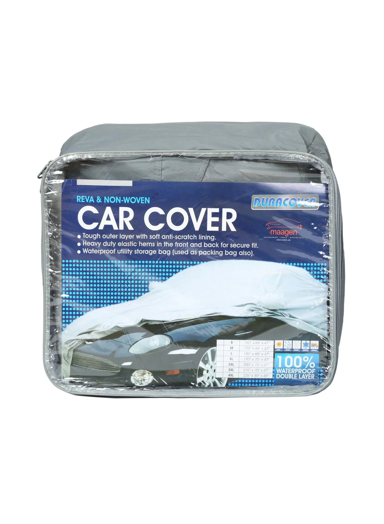Dura Premium Car Cover for Sedan Vehicles (Weather-Resistant, Heavy-Duty Protection, Universal Fit for Mazda 6) 9m702