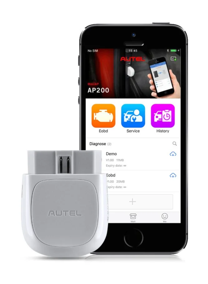 Professional Bluetooth OBD2 Diagnostic Scanner Full System Vehicle Code Reader (White) m9ku4