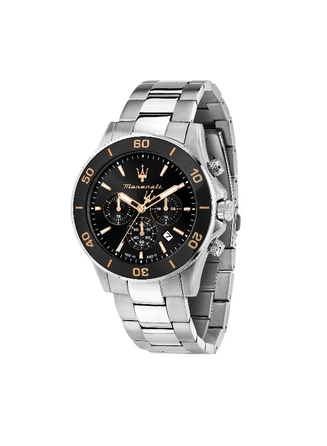 Premium Analog Quartz Men's Watch Stainless Steel Bracelet Wristwatch (Silver Tone, 43mm) u8utm