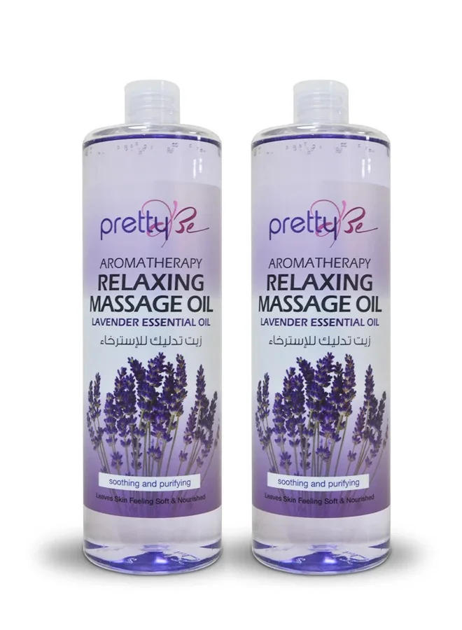 Pretty Be Aromatherapy Massage Oil Lavender Essential Oil (Relaxing Blend, 2000 mL) 96edo