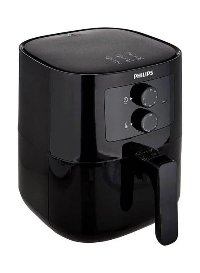 Professional Analog Air Fryer High-Efficiency Cooking Appliance (Black, 4.1 L) ebber
