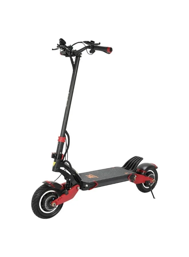 Premium Electric Scooter High-Performance Commuter Vehicle with Dual Motor and Long-Range Battery (Black) 59fuj