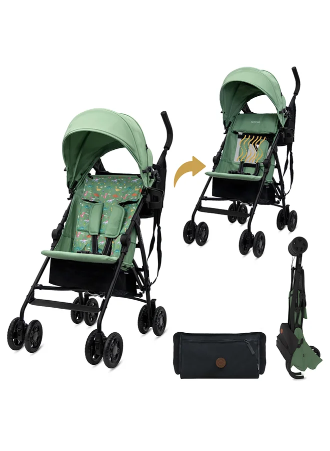 Neobreez CLIMA Lightweight Compact Umbrella Stroller (Waterproof UPF 50+ Canopy, Foldable Travel Buggy, 22kg Capacity) vymzi
