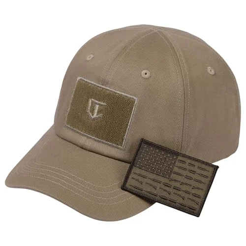 VisionTac Tactical Baseball Cap with Flag Patch Adjustable Camo Military Style Hat for Outdoor Sports (One Size) e1amr