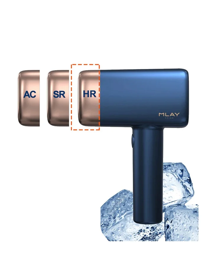MLAY T14 Multi-Function Skin Care and Hair Removal Device with 3 Interchangeable Lenses (Dark Blue) kwtco
