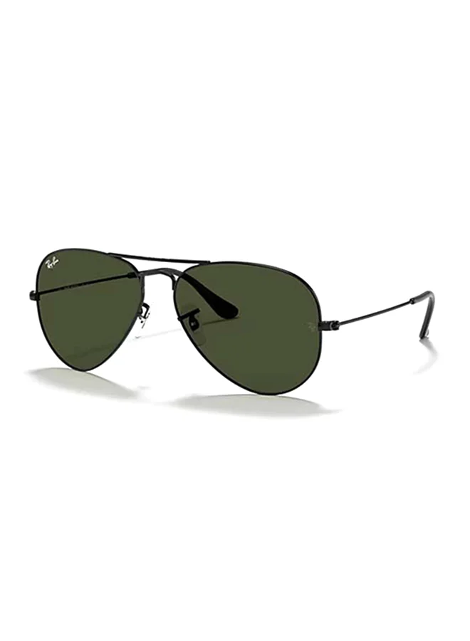 Premium Aviator Sunglasses Classic Metal Frame UV Protection Unisex (Black, 58 mm) y2ywf