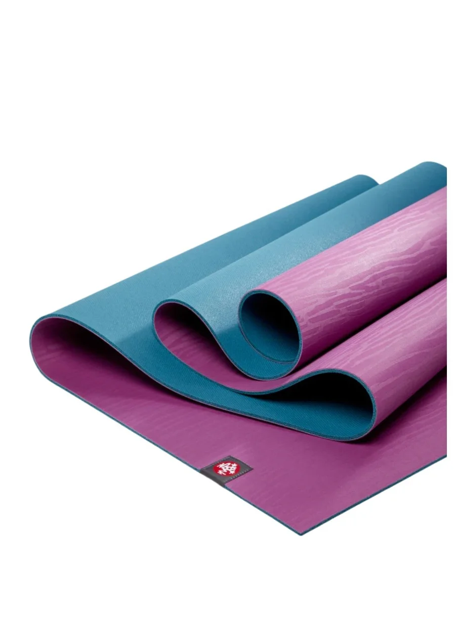 Premium Non-Slip Yoga Mat Eco-Friendly Natural Rubber Exercise Mat (Purple Lotus, 180 cm x 61 cm x 5 mm) lwknh