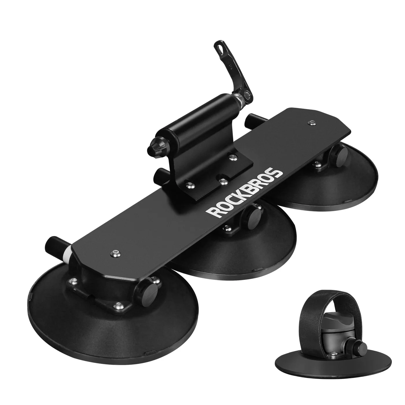 ROCKBROS Suction Cup Bike Rack for Car Roof Top Carrier Quick Release Aluminium Alloy Mount for 1 Bike tauni