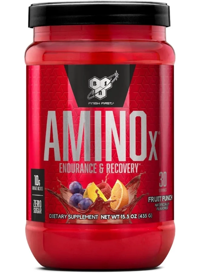 Amino Energy Powder Fruit Punch Flavor (30 Servings) Premium Pre-Workout Supplement for Endurance and Recovery t1v8c