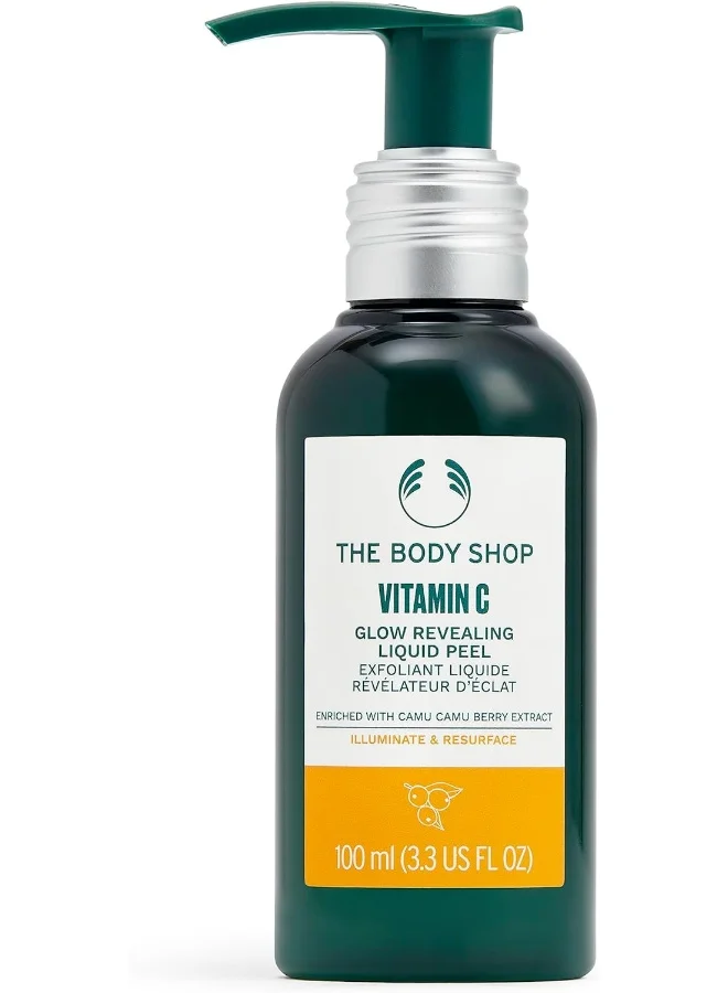 The Body Shop Vitamin C Glow Revealing Liquid Peel Exfoliating Face Treatment for Radiant Skin (100 mL) ikorx