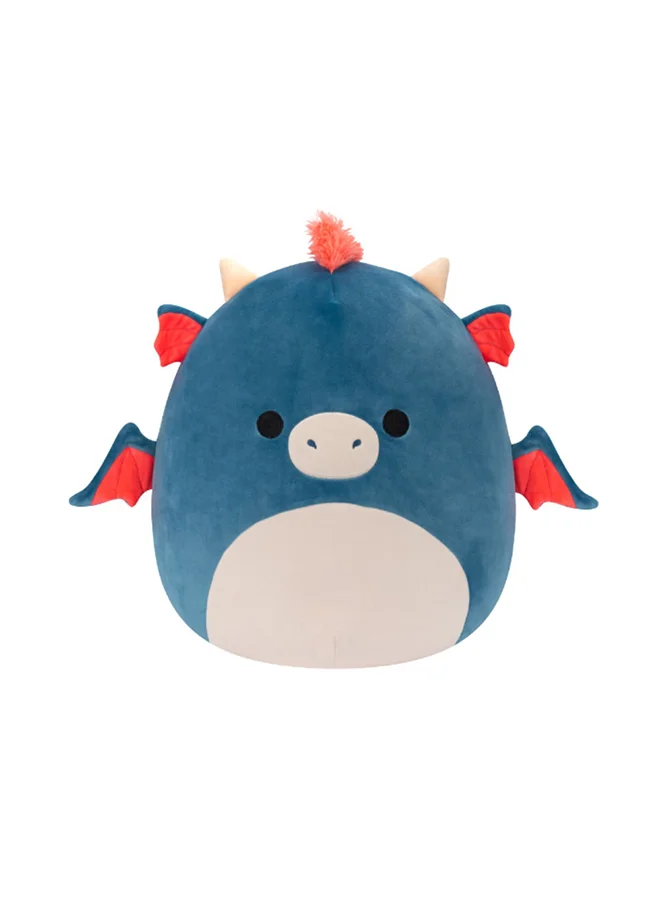Premium Plush Dragon Stuffed Toy Soft Huggable Pillow for Kids (Blue and Orange, 40 cm) nio5w