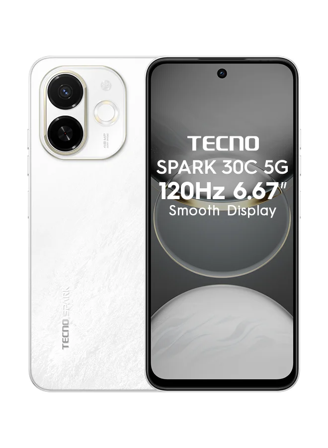 TECNO Spark 30C Smartphone 5G Dual SIM (Aurora Cloud, 64GB Storage, 4GB RAM, 6.67-inch Display) 5lp8c