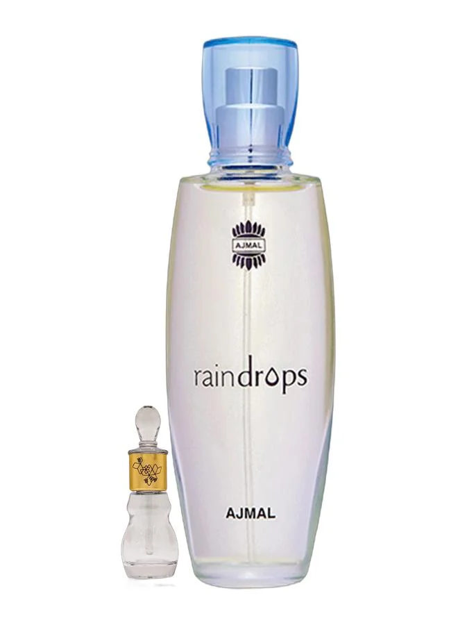 Ajmal Fantabulous Perfume Oil and Raindrops EDP Fragrance Set (24 mL and 50 mL) n31i0