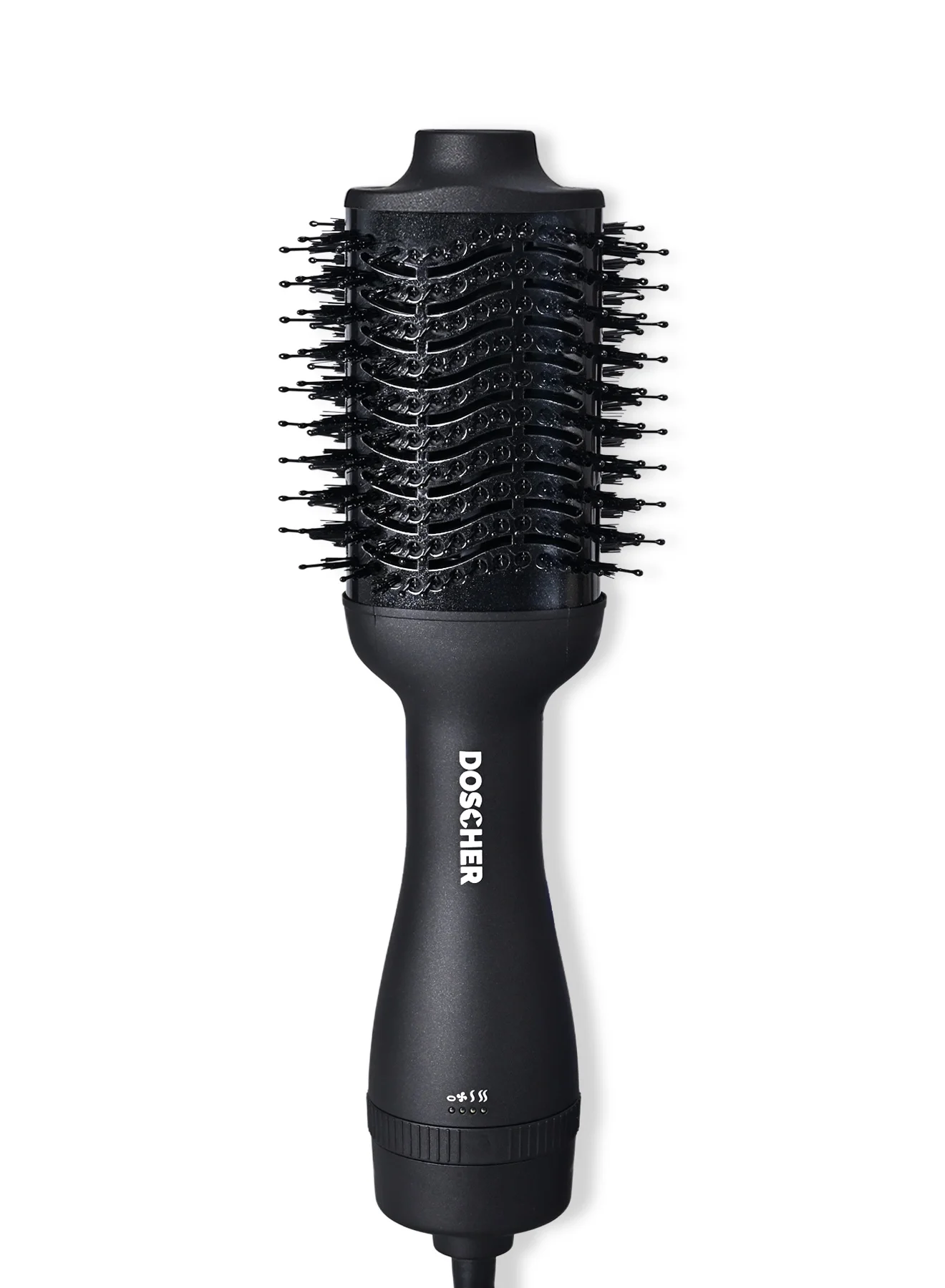 DOSCHER 1200W Hot Air Brush Hair Dryer Styling Tool (Black, 75mm) jdxol