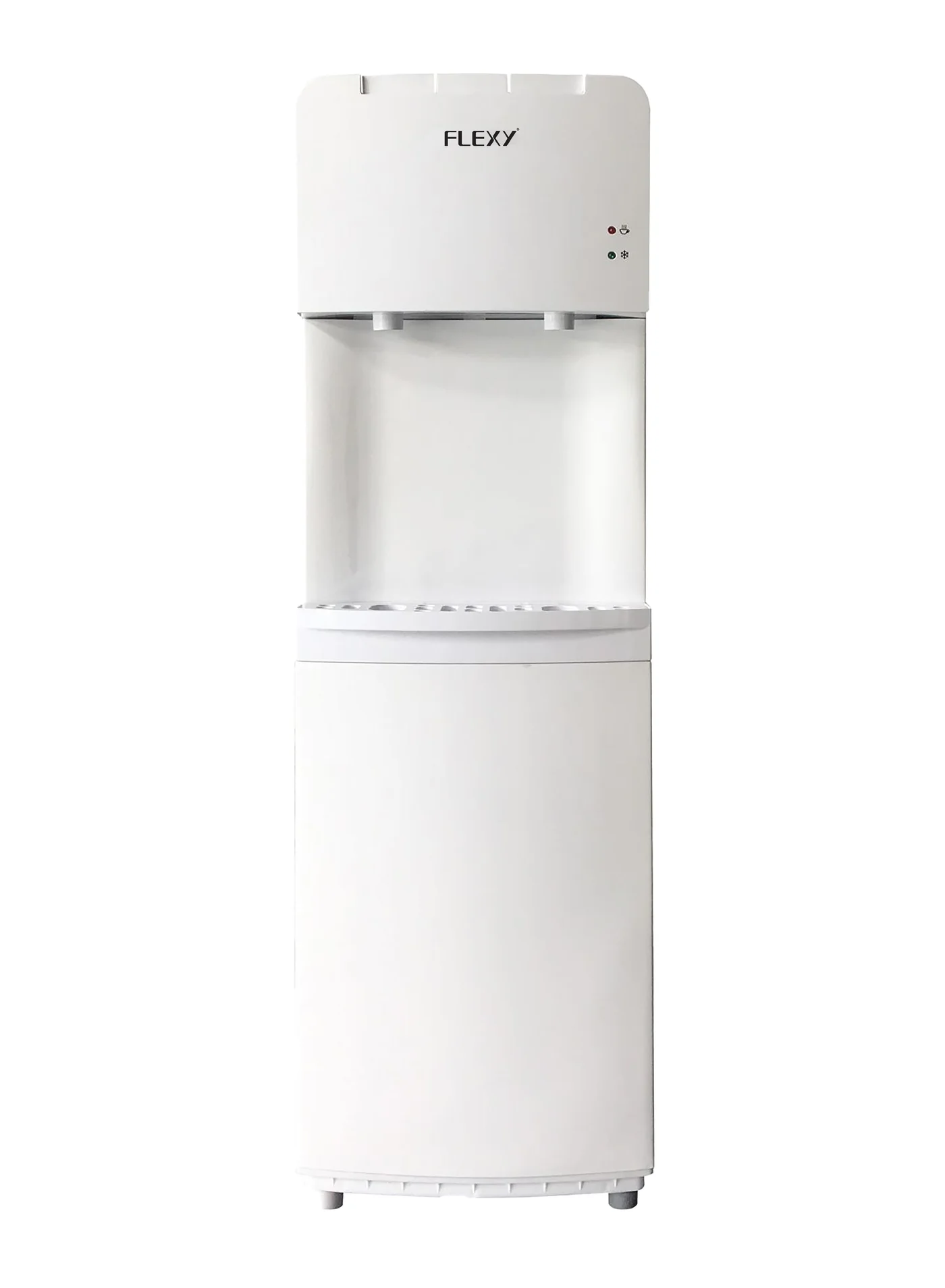 Flexy Tabletop Hot & Cold Water Dispenser with Push-Tap Operation (Compact Design, Energy-Efficient, White) 0qjvn