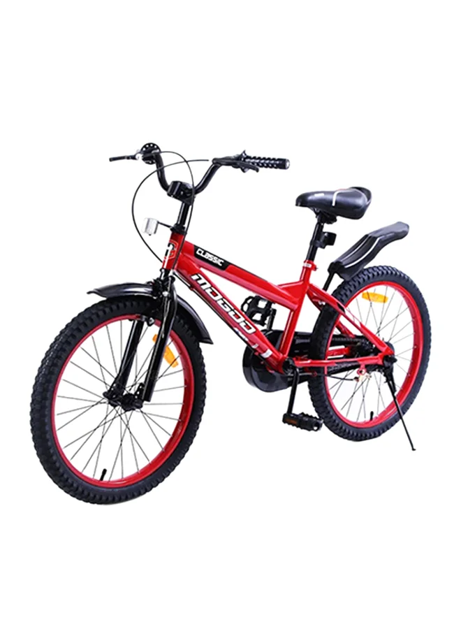 MOGOO Classic Road Kids Bike with Adjustable Seat (Red and Black, 20-Inch Wheel) 3nwut