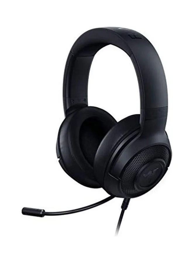 Premium Ultralight Wired Gaming Headset with Surround Sound and Noise-Canceling Microphone for PC and Console (Black) e0zvo