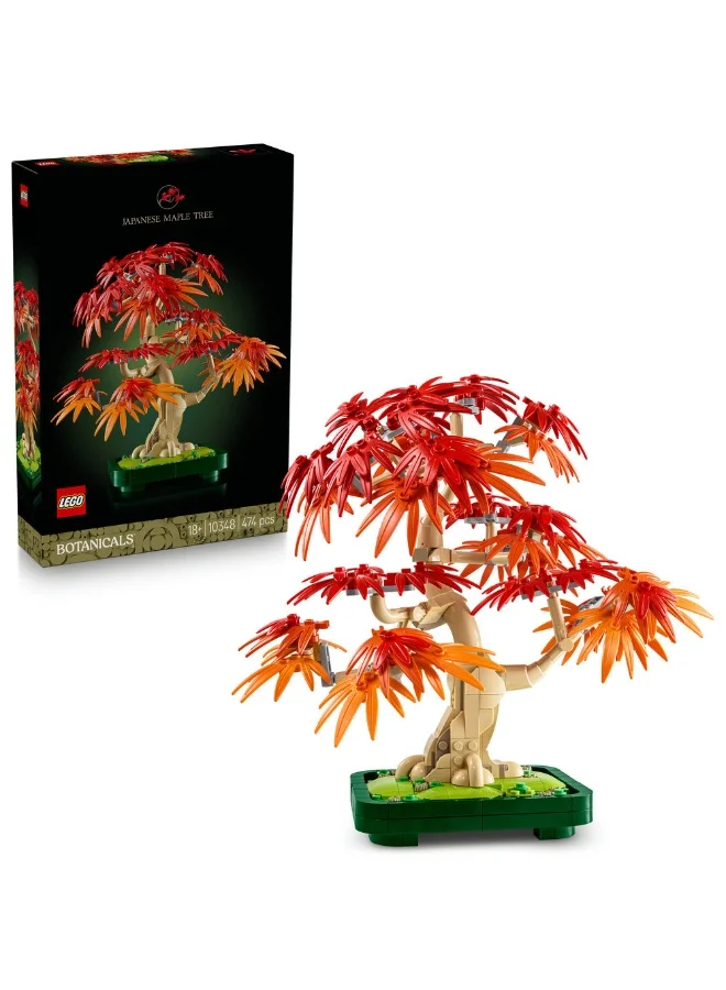 Botanicals Japanese Red Maple Bonsai Tree Building Blocks Set (Premium Plastic, 474 Pieces) t7isl