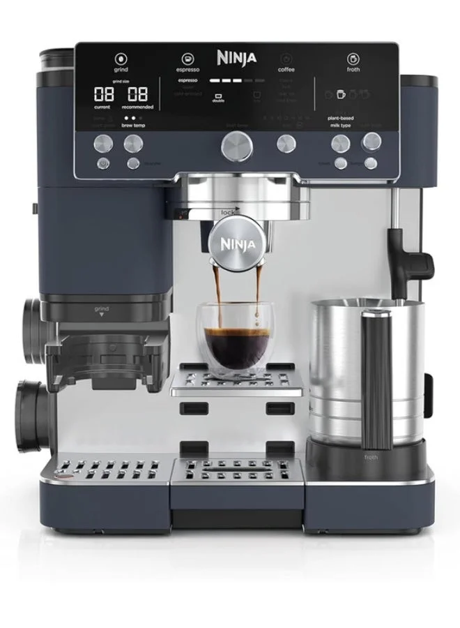 Premium Manual Espresso Machine High-Pressure Coffee Maker with Integrated Grinder (2 L, 1650 W) ownvi
