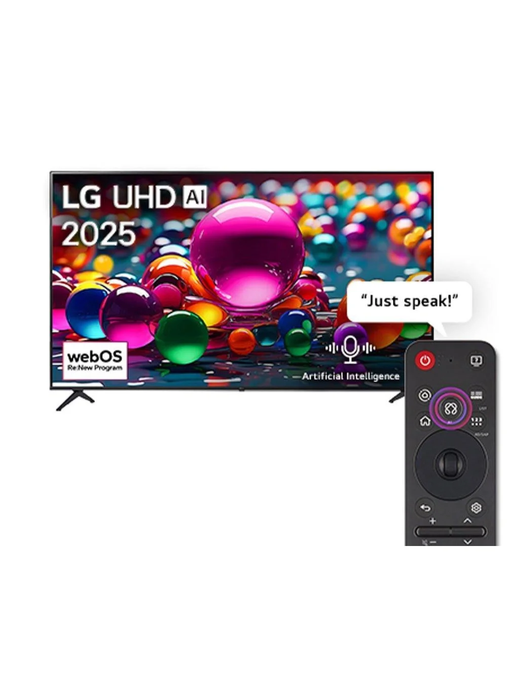 Ultra-HD 43 Inch 4K Smart TV LED Display Ultra-High Definition Home Cinema Entertainment (Black, 43 Inch) awc55